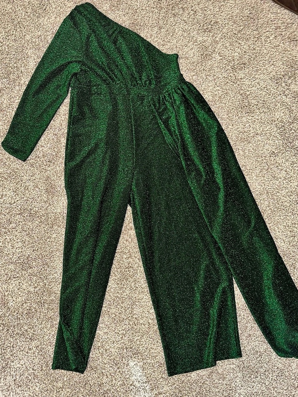 SHEIN Curve Green Jumpsuit Size 2XL Like New